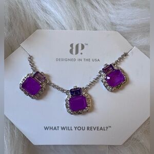 NWT Bomb Party “Forever Your Muse” 18”.
Purple Fluorite fused with Quartz